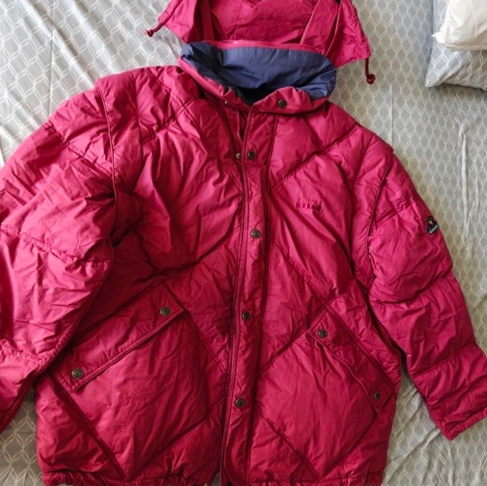 Diadora Pink/Blue Revirsable Puffer Jacket